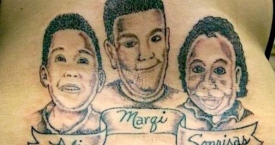 Siaubingos vaikų tatuiruotės