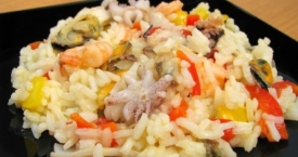 Jūros gėrybės su ryžiais