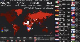 Koronaviruso pandemija: pamatykite, kaip plinta virusas realiu laiku
