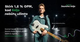 Jaunimo linija pradeda 1,2 proc. GPM socialinę kampaniją: kai linija UŽIMTA