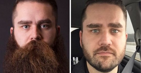 Kaip barzda keičia žmogų (foto)