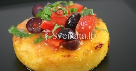 Kukurūzų košė (polenta)