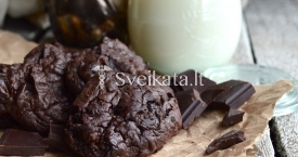 Šokoladiniai - avokadiniai sausainiai (be miltų)