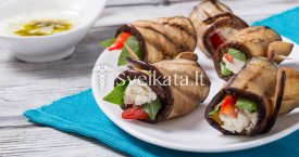 Baklažanų suktinukai su feta