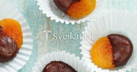 Abrikosai šokolade