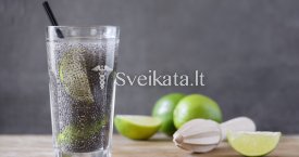 Sveikas gėrimas su ispaninio šalavijo sėklomis „Chia Fresca“