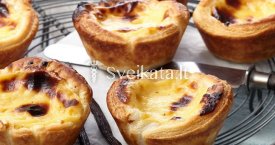 Portugališki „Pastel de nata“ pyragėliai