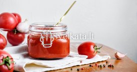 Naminis pomidorų padažas - kečupas
