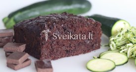 Šokoladinis cukinijų keksas