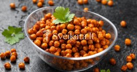 Orkaitėje skrudinti avinžirniai