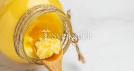 Išvalytas, lydytas sviestas ghi (ghee)