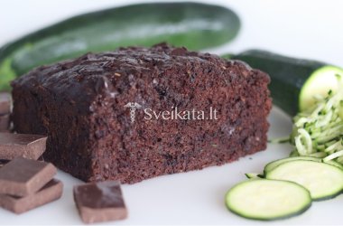 Šokoladinis cukinijų keksas